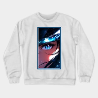 Anime Girl Eye | Quality Anime Artwork | Anime Aesthetic | Manga Anime Art Crewneck Sweatshirt